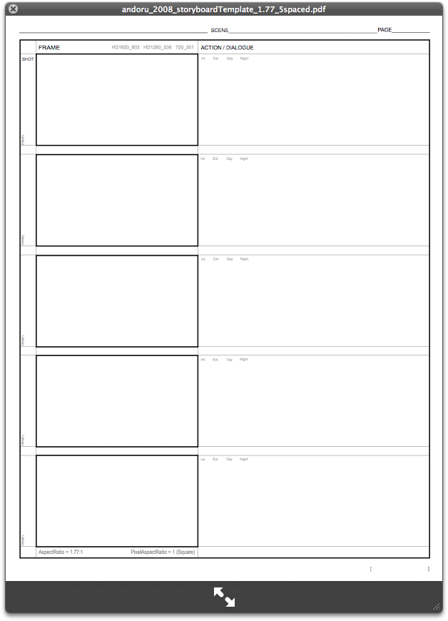 Shot Layout Template